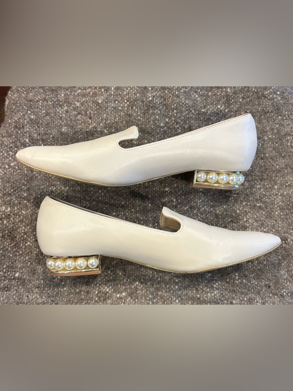 Nicholas Kirkwood Leather & Pearl Flats - Picture 2 of 8